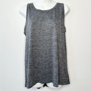 C9 BY CHAMPION Grey Space Dye Split Back Workout Tank Top Size Large